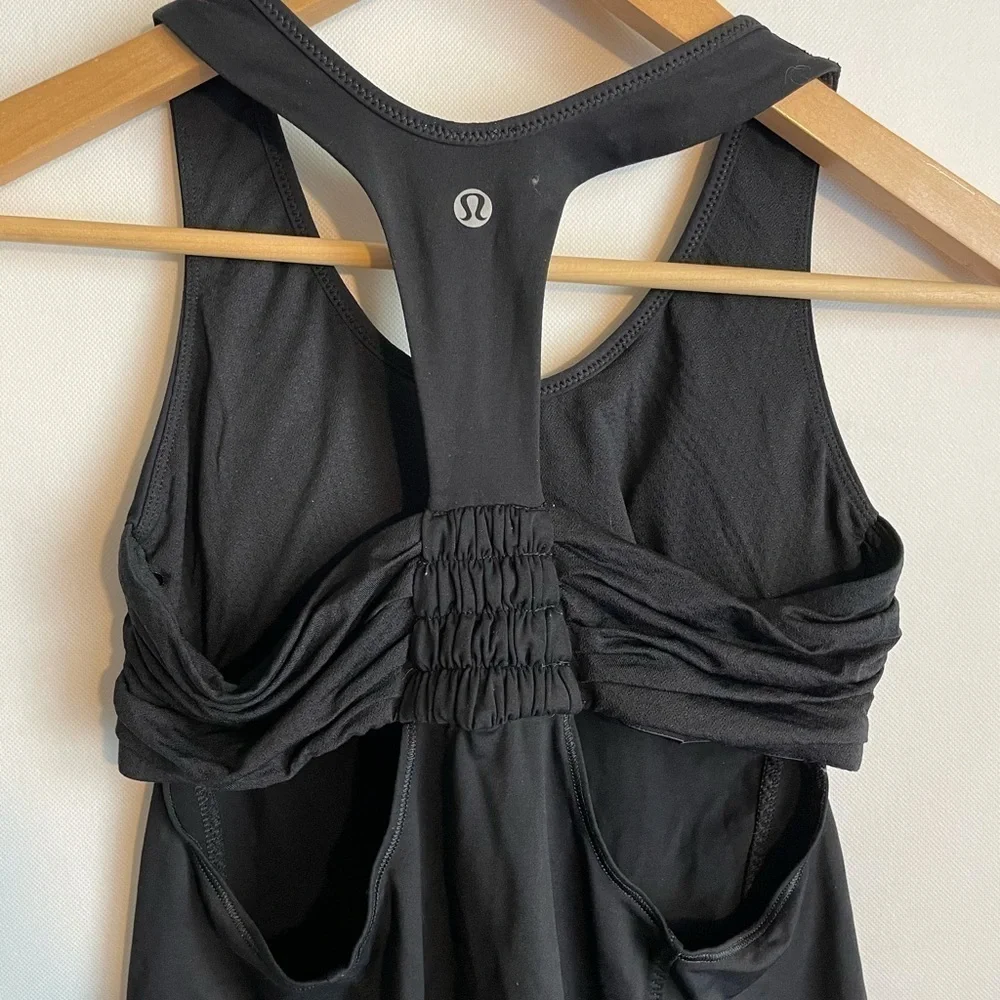 Lululemon Tone It Tank Size 6 Racerback Open Back